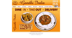 Desktop Screenshot of gandhiindianbrooklyn.com