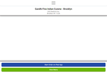 Tablet Screenshot of gandhiindianbrooklyn.com